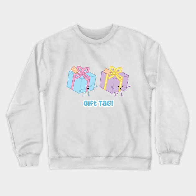 Gift Tag! | by queenie's cards Crewneck Sweatshirt by queenie's cards